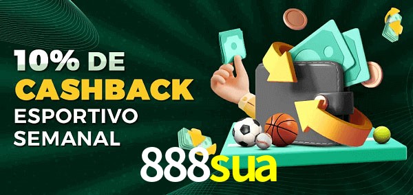 10% de bônus de cashback na 888sua